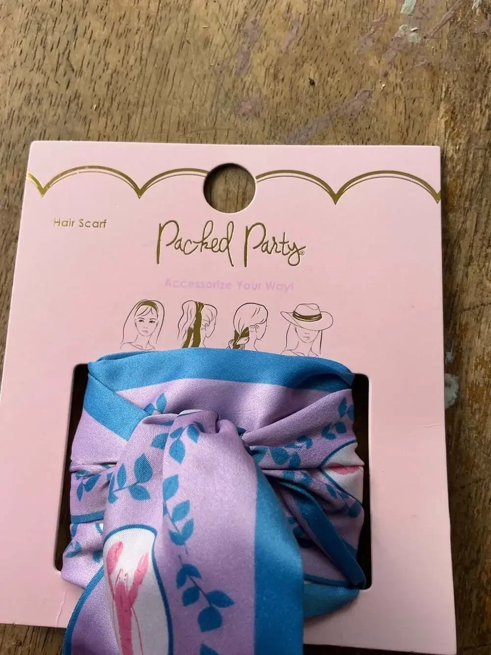 Packed Party Lovely Lobster Print Hair Scarf Headwrap